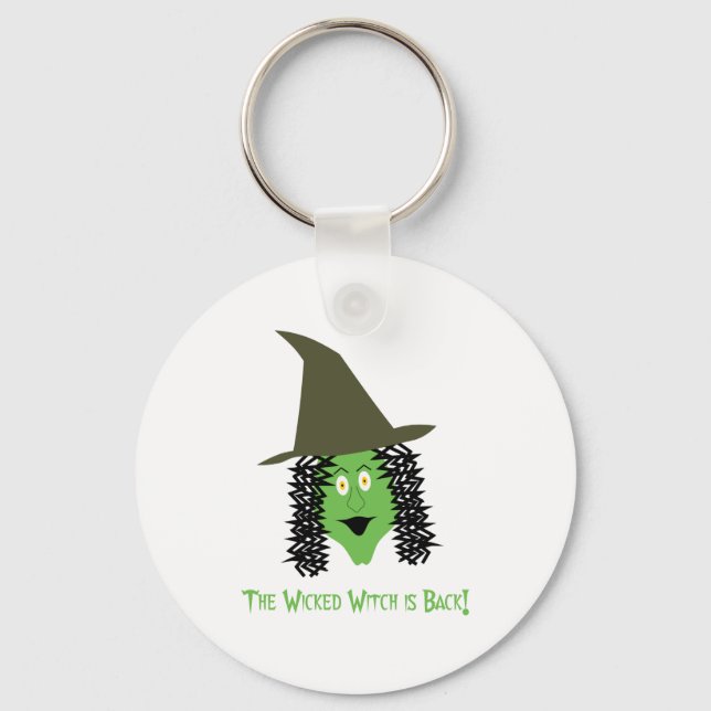 Cartoon Wicked Witch Key Ring (Front)
