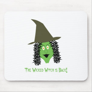 Cartoon Wicked Witch Mouse Mat