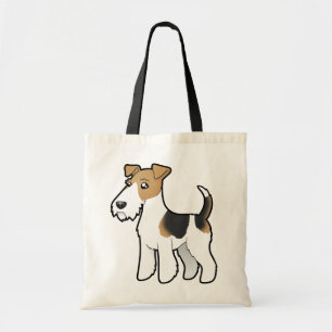 Cartoon Wire Fox Terrier Tote Bag
