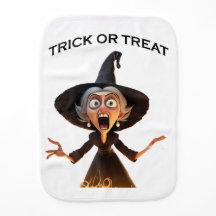 Cartoon Witch "Trick or Treat"