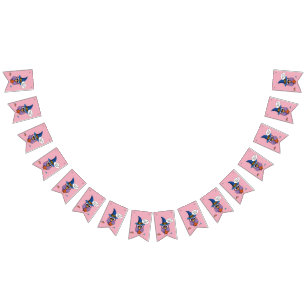 Cartoon Wizard Owl - Trick or Treat Bunting