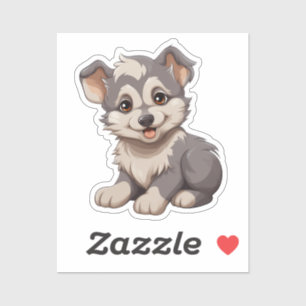 Cartoon wolf illustration