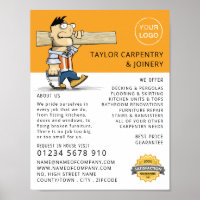 Cartoon Workman, Carpentry, Carpenter Advertising