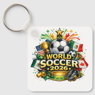 Cartoon World Soccer 2026 Key Ring