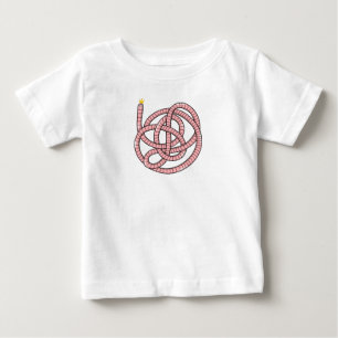 Cartoon worm in crown baby T-Shirt