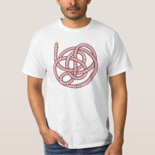 Cartoon worm in crown T-Shirt