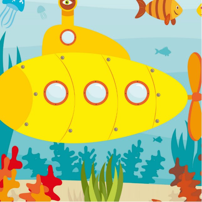 Cartoon Yellow Submarine Photo Sculpture Decoration (Front)