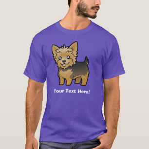 Cartoon Yorkshire Terrier (short hair no bow) T-Shirt