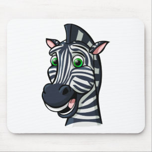Cartoon Zebra Mouse Mat