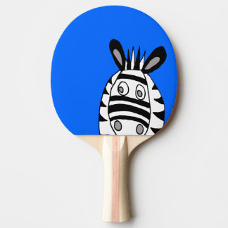 cartoon zebras ping pong paddle