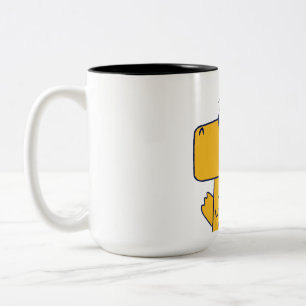 Cartoons, cartoon dinosaurs, animal pictures Two-Tone coffee mug