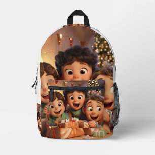 Cartoons printed backpack