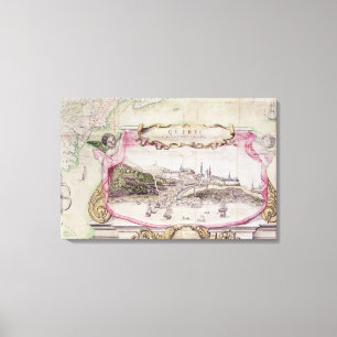Cartouche of Quebec Canvas Print