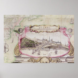 Cartouche of Quebec Poster