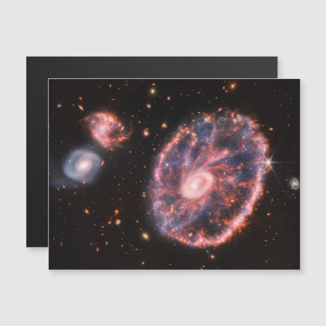 Cartwheel Galaxy, James Webb Space Telescope (Front/Back)