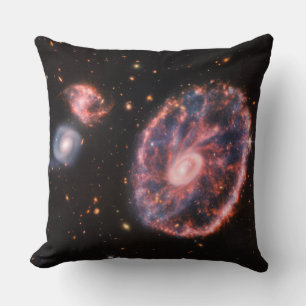 Cartwheel Galaxy, James Webb Space Telescope Cushion