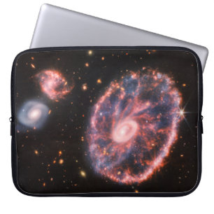 Cartwheel Galaxy, James Webb Space Telescope Laptop Sleeve