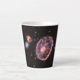 Cartwheel Galaxy, James Webb Space Telescope Latte Mug