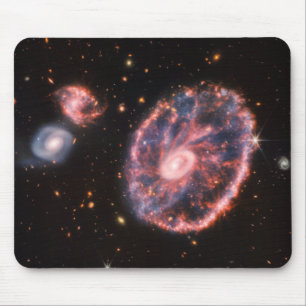 Cartwheel Galaxy, James Webb Space Telescope Mouse Mat