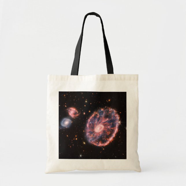 Cartwheel Galaxy, James Webb Space Telescope Tote Bag (Front)