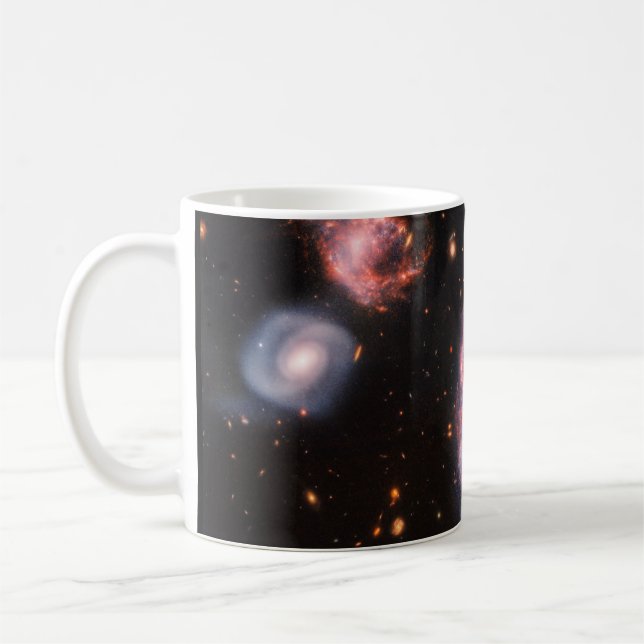 Cartwheel Galaxy JWST James Webb Space Telescope Coffee Mug (Left)