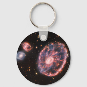 Cartwheel Galaxy JWST James Webb Space Telescope Key Ring