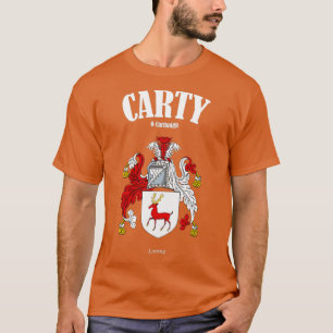 Carty Family Coat of Arms Translation and Meaning  T-Shirt