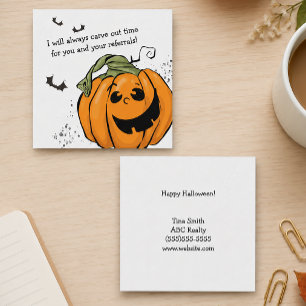 Carve out Time for Your Referrals Halloween Card