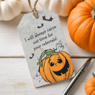 Carve out Time for Your Referrals Halloween Gift Tags