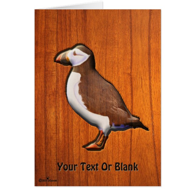 Carved Atlantic Puffin (Front)