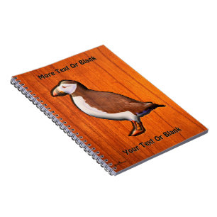 Carved Atlantic Puffin Notebook
