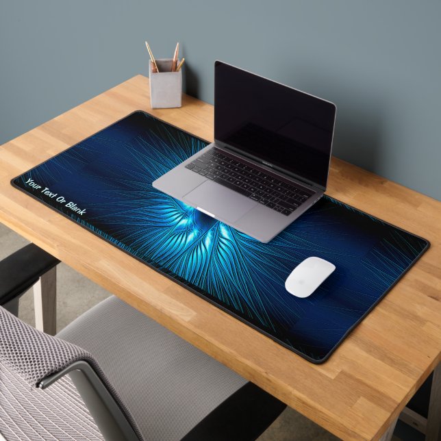 Carved Blue Star Desk Mat (Office 2)