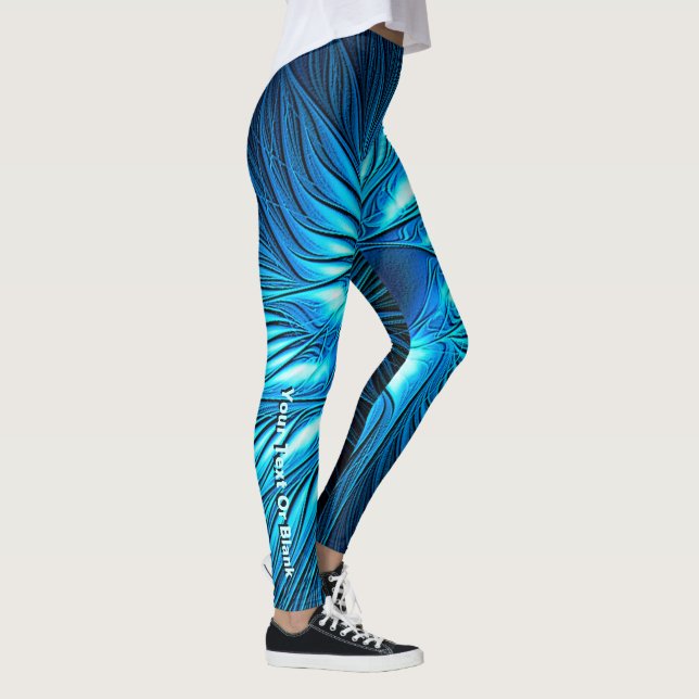 Carved Blue Star Leggings (Right)