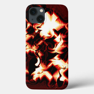 Carved bonfire on dark background iPhone 13 case