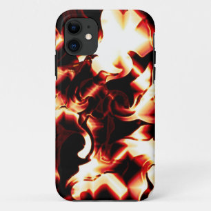 Carved bonfire on dark background iPhone 11 case
