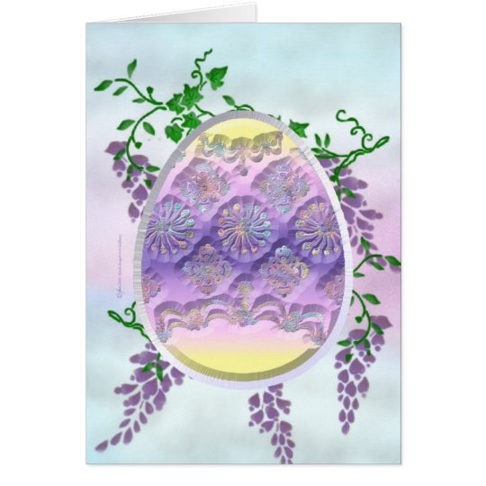 Carved Easter Egg Card
