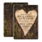 Carved Heart Country Rustic Tree Wedding