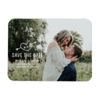 Carved Heart Save the Date Photo Magnet