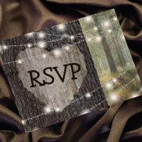 Carved Heart Tree Wedding RSVP