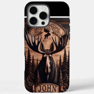 Carved Moose Wall Décor iPhone 16 Pro Max Case