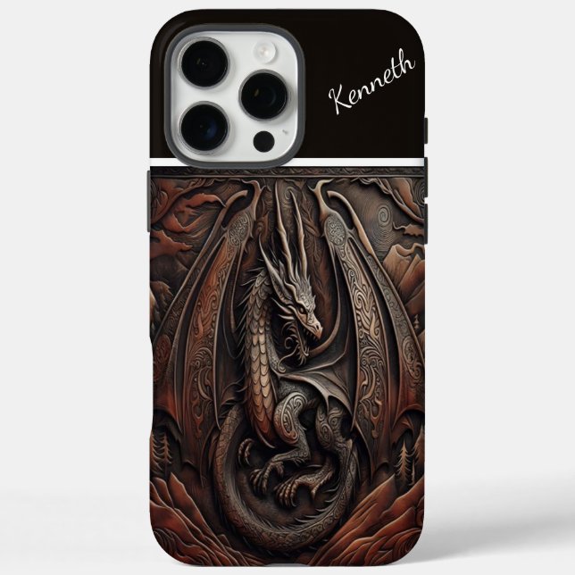 Carved Mountain Dragon Case-Mate iPhone Case (Back)