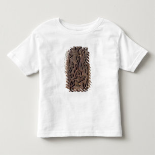 Carved panel decorated with a lute player toddler T-Shirt