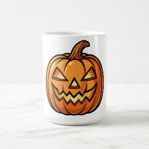 Carved Pumpkin Close-up Coffee Mug