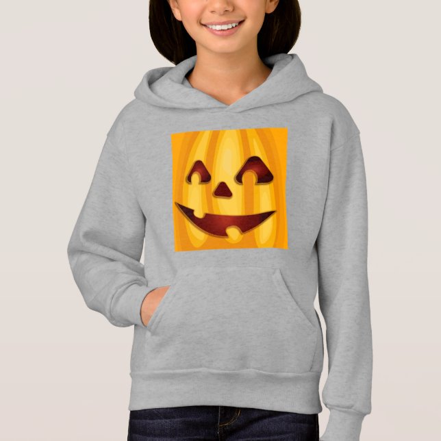 Carved pumpkin smiling Halloween design (Front)