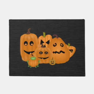 Carved Pumpkins Small Doormat