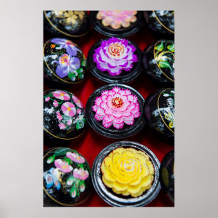 Carved Soap At Market Poster