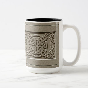 Carved Stone Texture Celtic Knots Mug