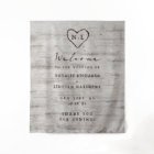 Carved Sweethearts Rustic Birch Wedding Welcome