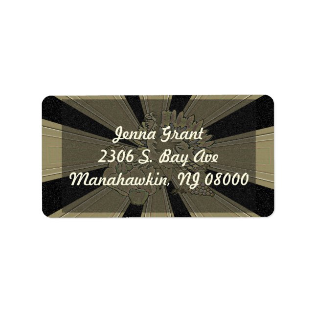 Carved Thanksgiving Turkey - Label (Front)