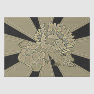 Carved Thanksgiving Turkey - Tissue Paper